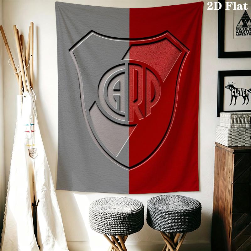 CA River Plate Wall Tapestry Aesthetic Wall Hanging Printed Fabric Blanket Decorative Tapestries for Bedroom Living Room Home Decor