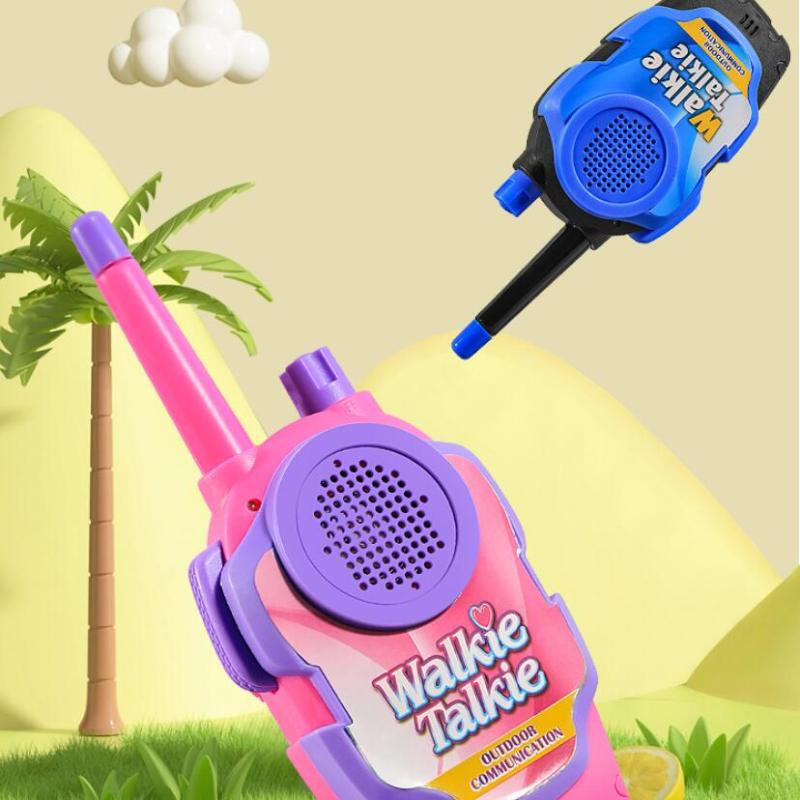 2 Stück Kinder Eltern-Kind-Sprechanlage Cartoon Niedliches Walkie-Talkie Mobiltelefon Outdoor-Spielzeug Jungen und Mädchen Lernspielzeug