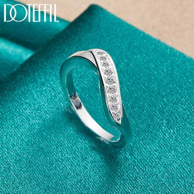 Μόδα γαμήλια κοσμήματα από ασήμι 925 στριφτό ζιργκόν ΑΑΑ