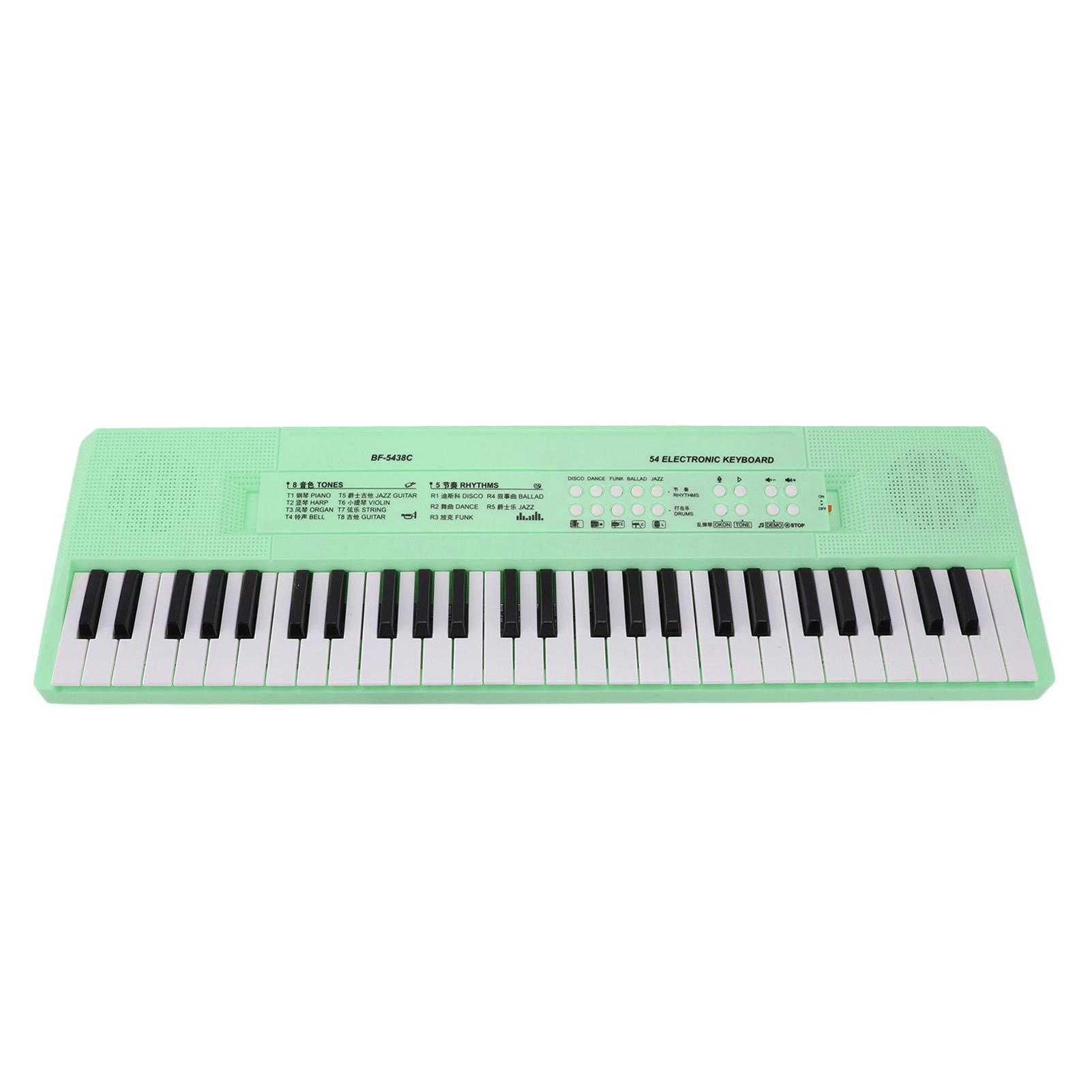 54 Key Electronic Piano Keyboard with Wired Microphone Support Recording Multifunction Kids Electronic Piano Music Keyboard