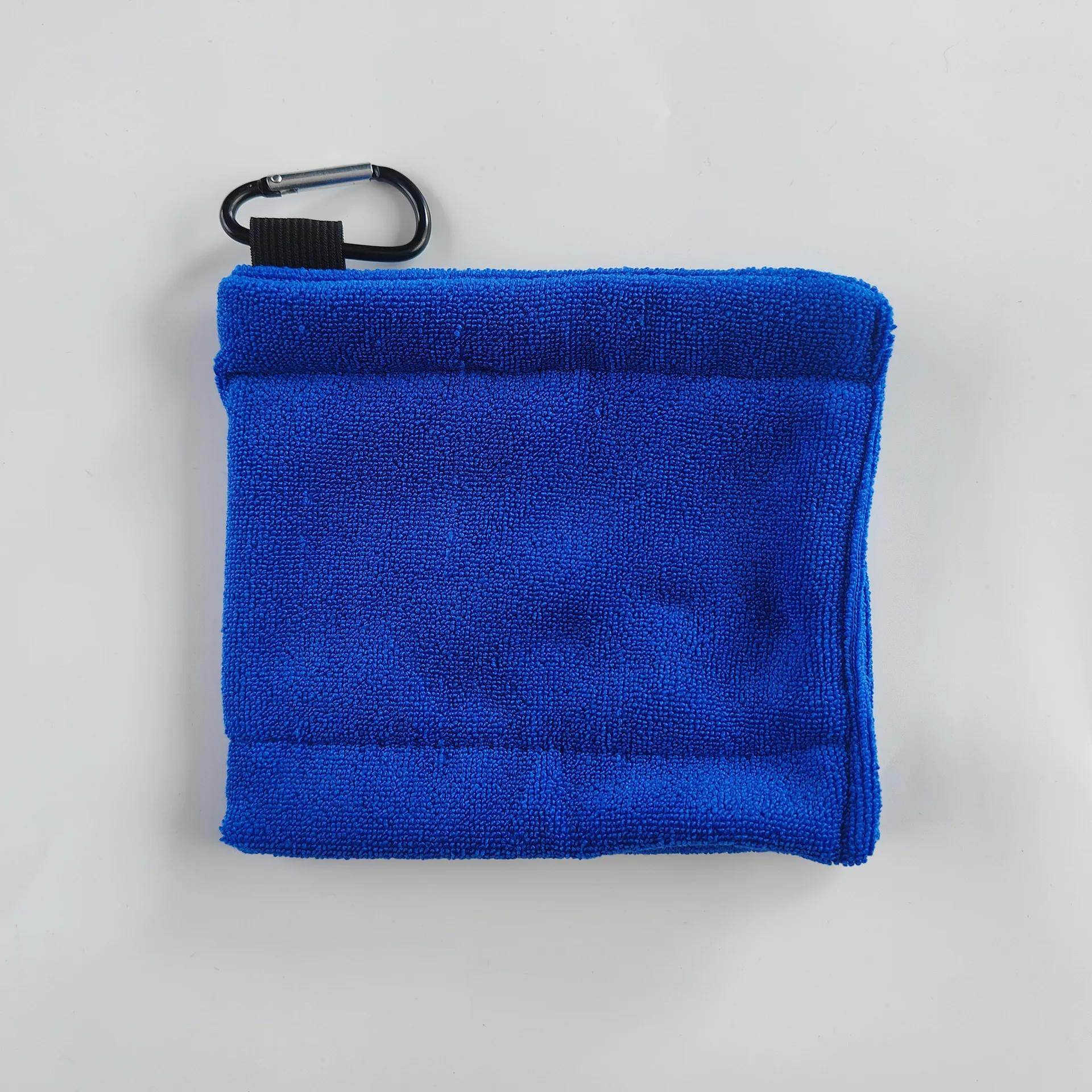 

1 golf ball cleaning towel Microfiber scrub cleaning club wipe Ball towel Outdoor sports towe синий