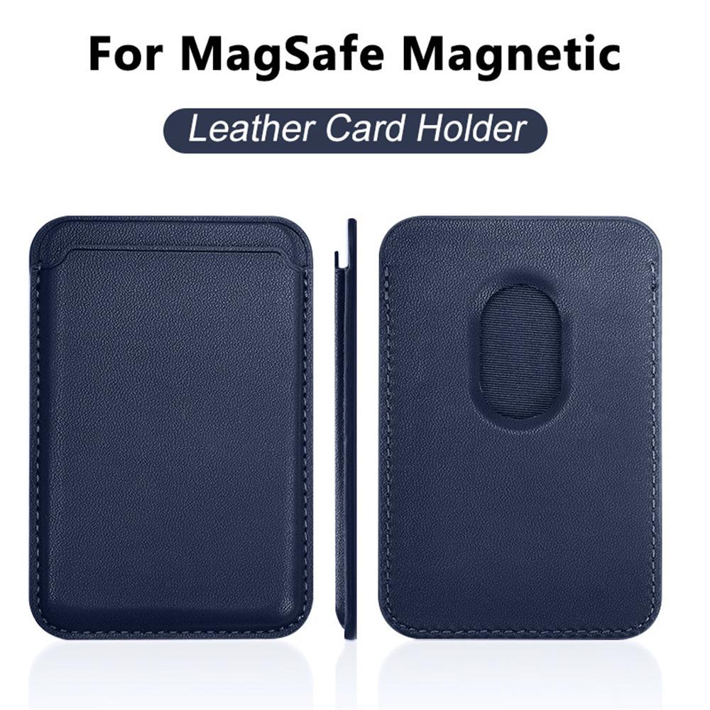 Universelle Kartenhalter-Tasche Für Alle Smartphones Für Magsafe Kabelloses Laden Magnetisches Telefon Leder-Geldbörse Kartenclip Zubehör