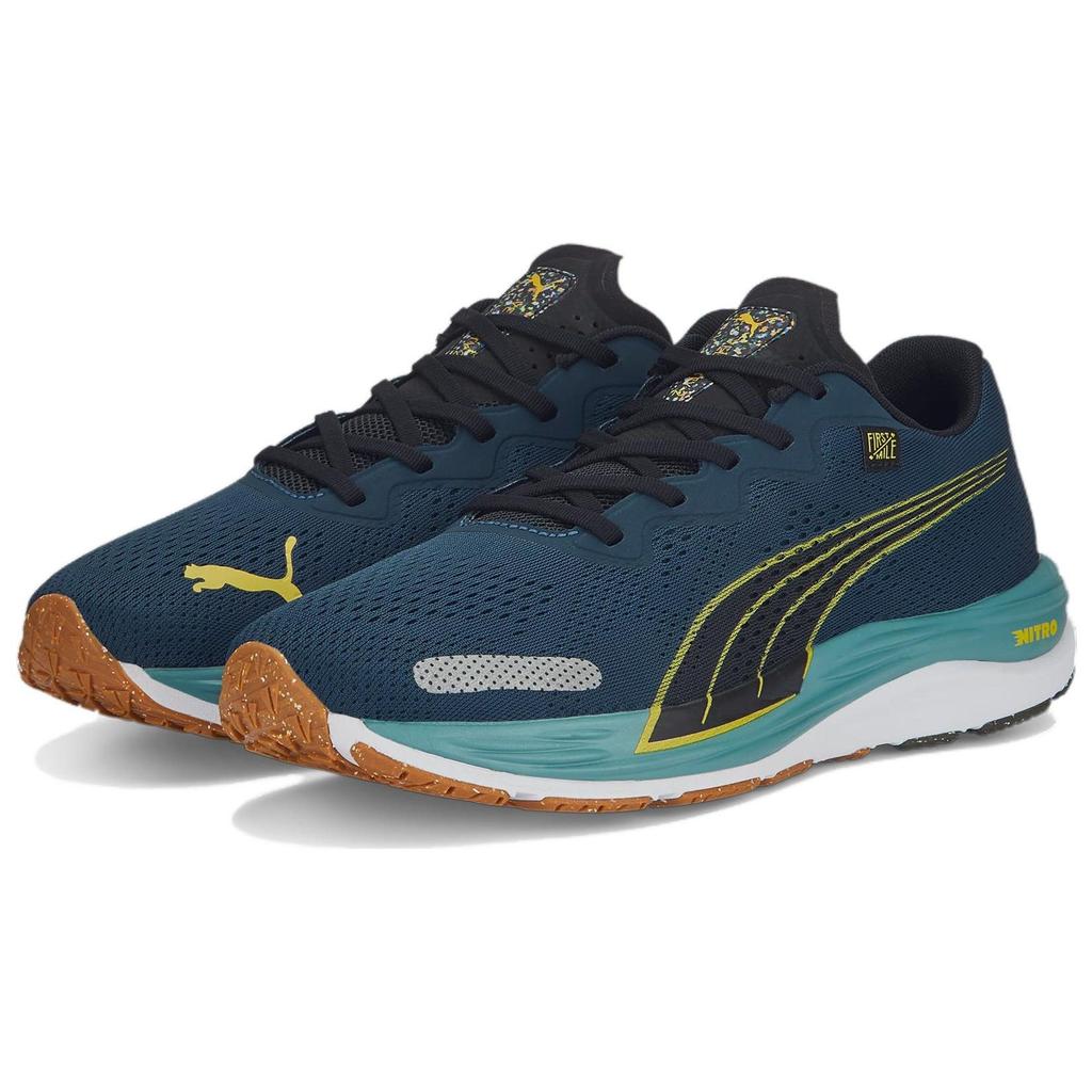 Puma First Mile X Velocity Nitro 2 Dark Night Men Sneakers Blue Fresh-Pear 377291-02