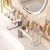 Large Capacity Faucet Sink Shelf No-Drill Sink Drying Rack Practical Bathroom Storage Rack  Kitchen