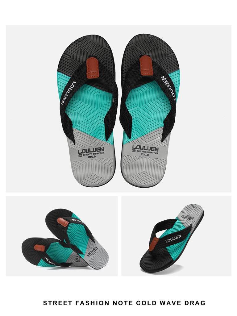 Trendy Men's Summer Flip-Flops - New Style Toe-Post Sandals for the Beach