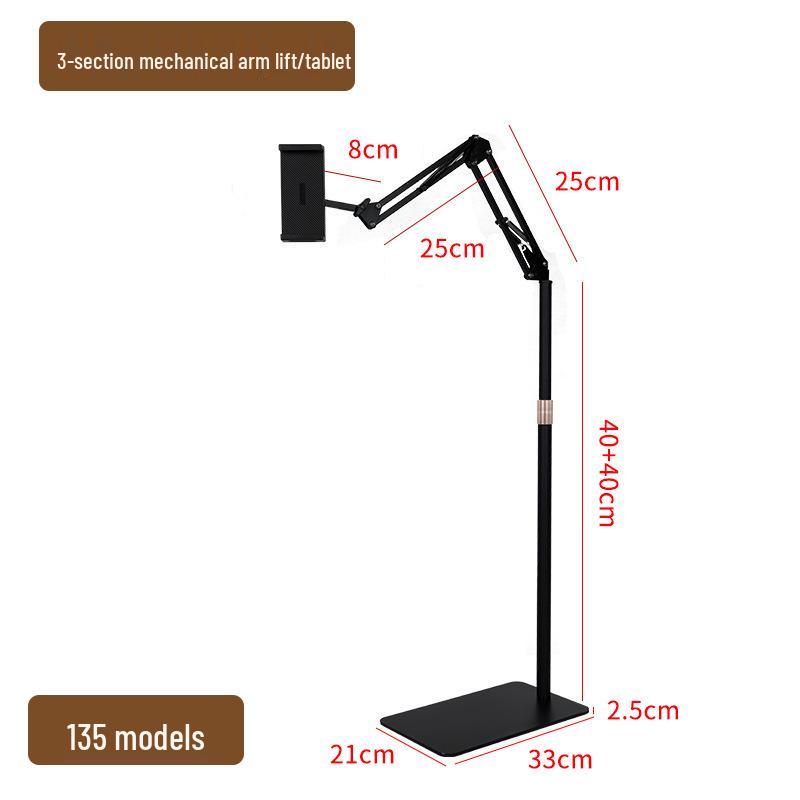 Robotic Arm Tablet & Phone Stand with Adjustable Height for Live Streaming
