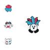 Cartoon And Funny Pokemon Brooch For Halloween Dark And Cool Alloy Accessory