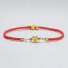 Bracciale Classico con Iniziale a Cuore A-Z, Semplice Braccialetto Regolabile con Corda Colorata per Regali di Gioielli da Donna
