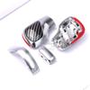4PCS Chrome Matt With Leather Shift Knob Gear Side Cover DSG Emblem For VW Golf 6 7 R GTI Passat B7 B8 CC R20 Jetta MK6 GLI