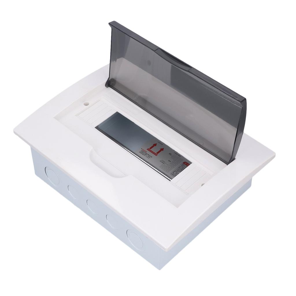 Verteilerkasten 12-Wege Transparenter Deckel Anschluss Sicherungsautomat Gehäuse Hutschiene für Strom