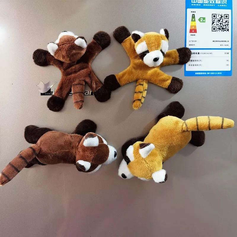 Chinese Raccoon Plush Refrigerator Stickers Cute Creative Little Panda Post-it Notes Magnetic Sticke Refrigerator Stickers Decor