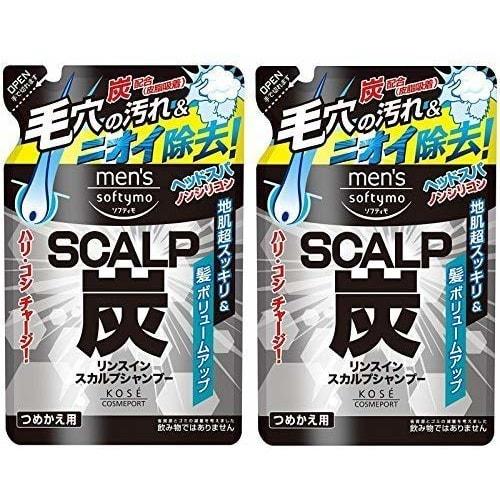 

[Bulk purchase] KOSE Men s Softimo Conditioner Scalp Shampoo (Charcoal) Refill 400mL [x2 pieces]
