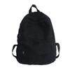 Einfarbiger Canvas-Rucksack Mädchen Schultasche Große Kapazität Vintage-Rucksäcke für College-Studenten Lässiger Damen-Reiserucksack Lässiger Rucksack