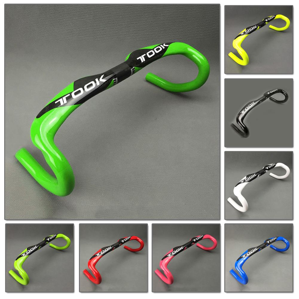 1pcs Carbon MTB Road Bike Racing Drop Bar Rise Handlebar 31.8*400//420//440mm