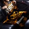 Custom Name Bendy and the Ink Machine Theme Printed Blanket - Perfect for Couch, Bed, Travel & Outdoor Use | Machine Washable, Cozy & Durable.