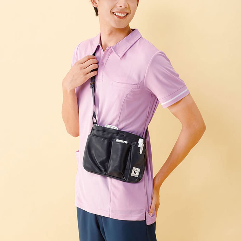 Kindergarten Super Kumpel Poloshirt mit Seitentasche, Unisex, SDGs 17, Krankenpflege, Größe M, Marineblau, 9644204A