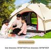 OEING Portable 3-4 Person Double Layer Camping Tent