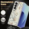 Pastoral Wildflower Case For Samsung Z Fold 8 Ultra 7 6 5 Hybrid 3in1 Leather Skin Plating Folding Phone Cover For Galaxy Z Fold8 Fold7 Fold6