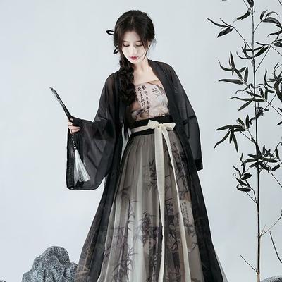 Oblek na dojíždění ve stylu čínské dynastie Hanfu Denní prvek Han