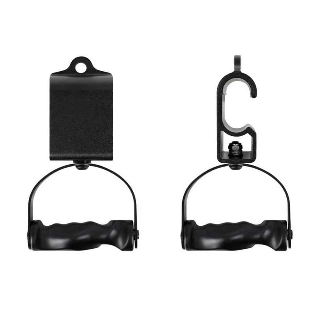 Cable Machine Handle Ergonomic Lat Pulldown Attachment Curved Gym with Rubber Grip for