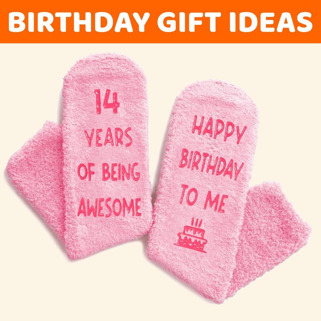 Zmart 14th Birthday Gift Ideas - Socks for 14 Year Old Teenage Girls Boys