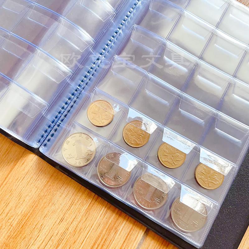 Álbum para guardar monedas transfronterizo: Colección de Bolsillos 480 para Monedas y Conmemorativas