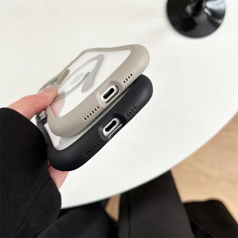 3D Cat Ear Magnetic Charging Case for IPhone 17 16 15 14 13 12 11 Pro Max 16 Plus 12 13 Mini 17Air Transparent PC TPU Armor Cover