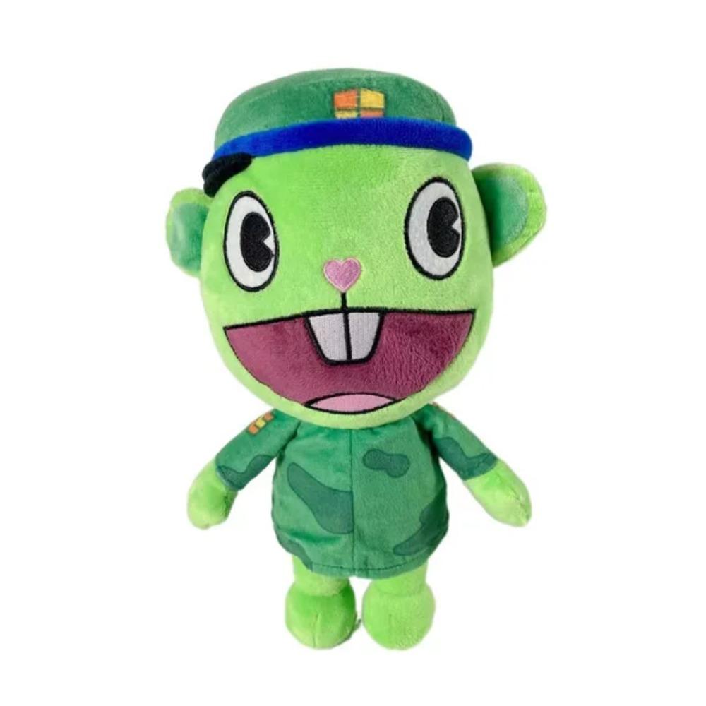 28cm Anime Happy Tree Friends Cosplay Plush Toys HTF Flippy Fliqpy Bear Figure Doll Filling Soft Pillow Christmas Gift