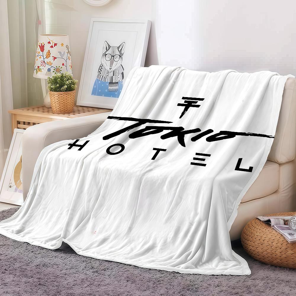 Rock Band T-Tokio H-Hotel Blanket Warm And Soft Suitable For Bedroom Living Room Sofa Bed Office Travel Camping