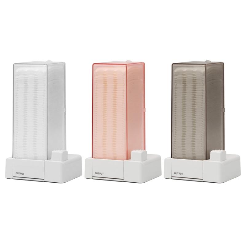 Contenitore Cotone Cosmetico Touch Control Scatola Dispenser da Parete con Dischetti Omaggio Salvaspazio Scatola Contenitore