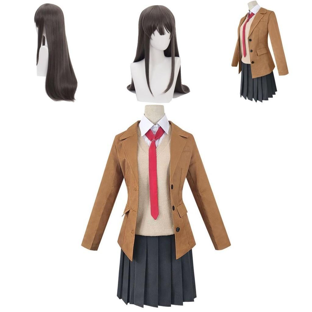 Buta Yarou Seishun Wa Bunny Girl Sakurajima Mai Cosplay Costume Full Set Outfit