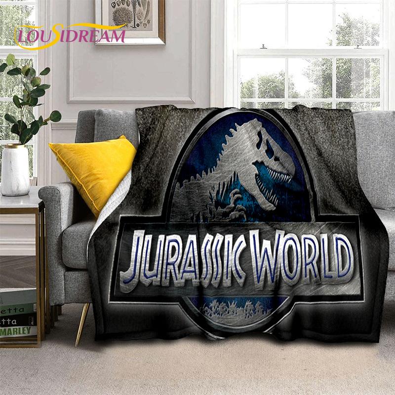 3D Cartoon Jurassic Park Dinosaurier Dino Weiche Flanelldecken, Überwurf Decke Bequeme Decke für Picknick Betten Zuhause Schlafzimmer Kinder