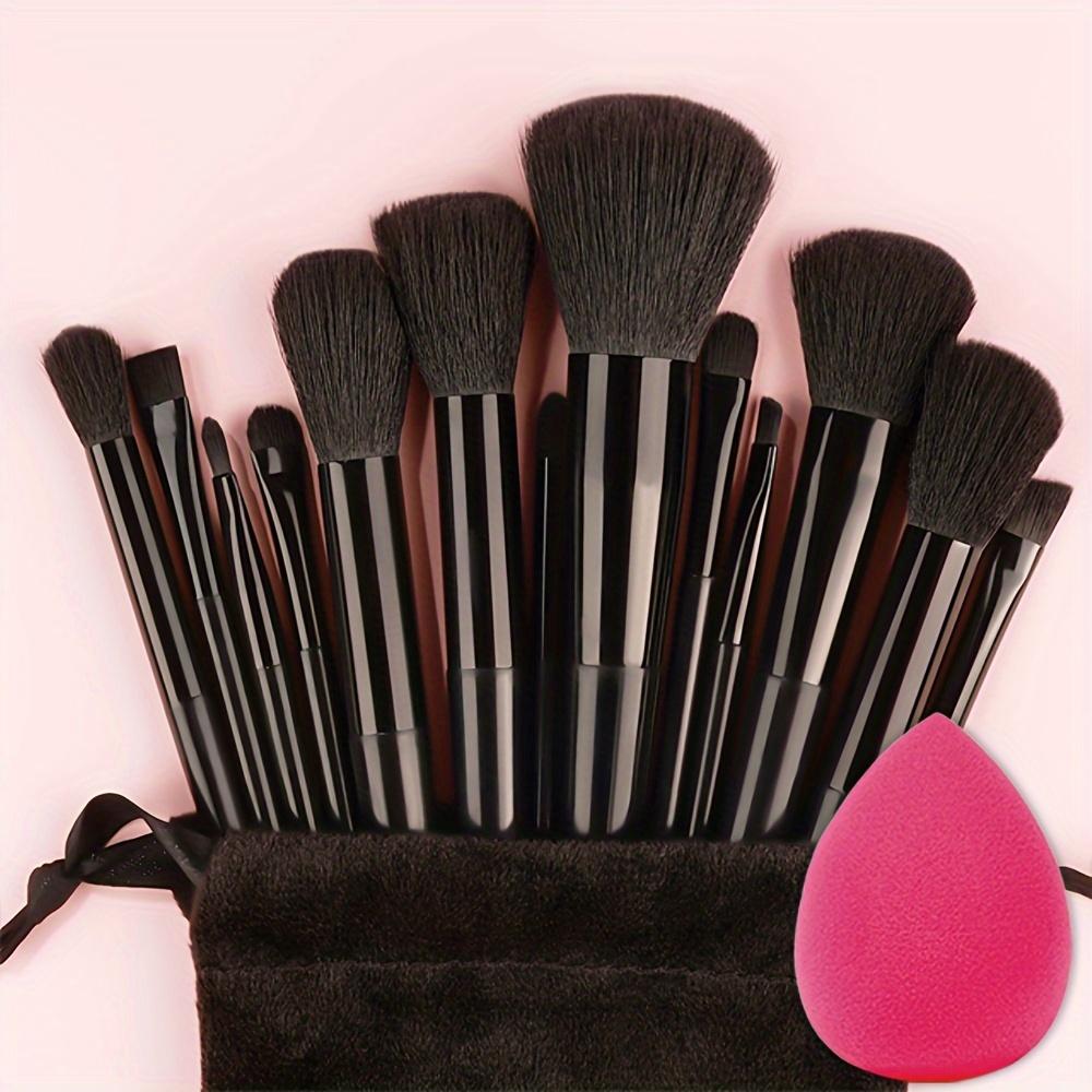 Makeup Brush Set Soft Fluffy Professional Cosmetics Foundation Powder Eyeshadow Kabuki Mixed Makeup Brush Beauty Tools Makeup Sponge Storage Bag