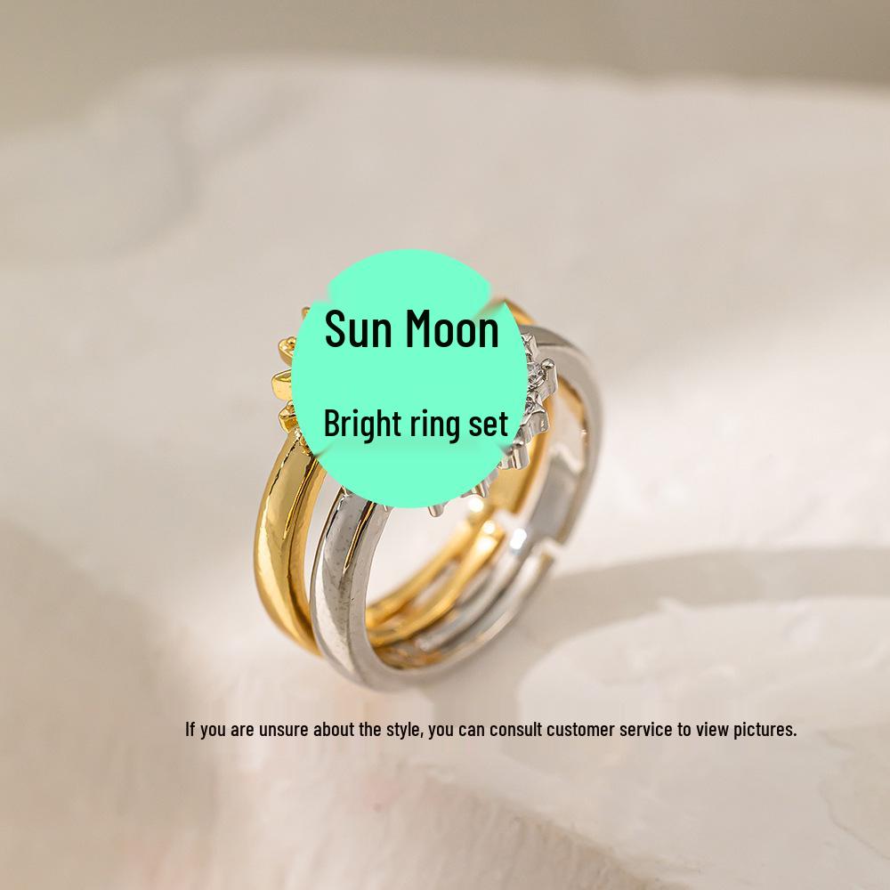 Micro-Inlaid Zircon Fashion Open Ring - Adjustable Luxury Index Finger Jewelry for Women