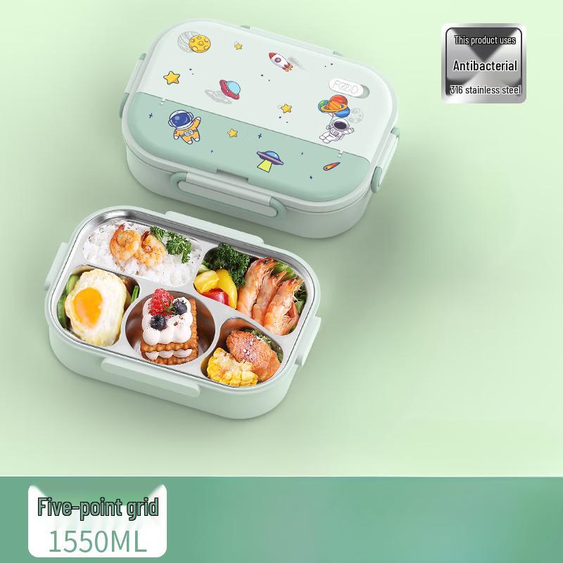 Kids  5-Compartment 316 Stainless Steel Insulated Lunch Box