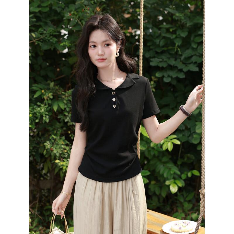 

Women s Slim Fit V-Neck Short Sleeve T-Shirt L