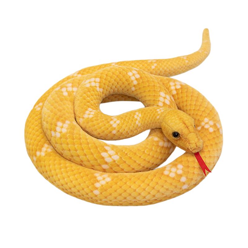 70~280Cm Water Boa Slang Pluche Speelgoed Simulatie Gevlekt 6 Kleuren Eng Dier Pluche Speelgoed Prop Mannen Verjaardagscadeau Straight 70cm