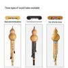 Natural Nine-Hole Unglazed Gourd Flute in C-flat, B-flat, D-flat, G-flat, and F-flat Keys for Adults