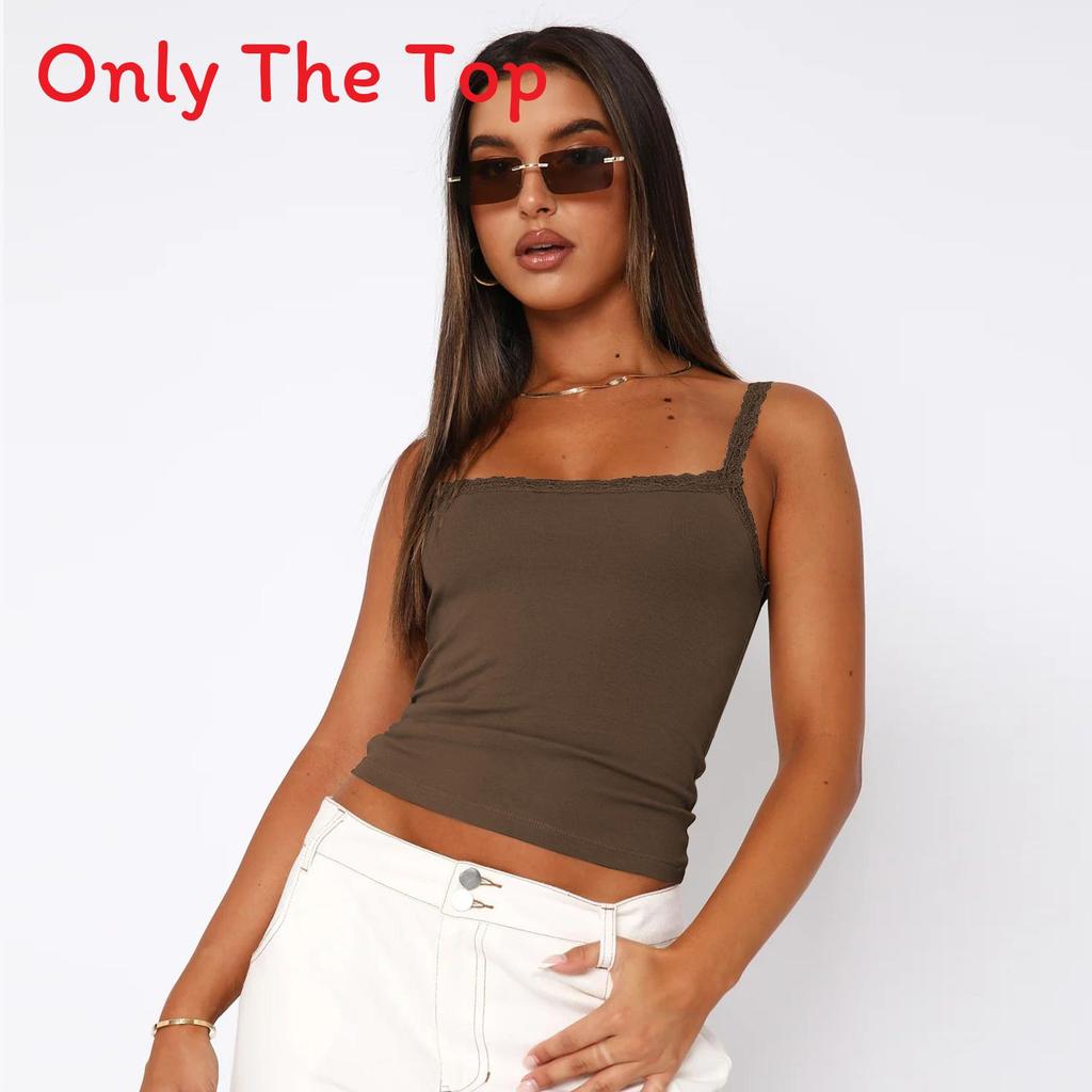 Sexy Lace Cami Top For Women With Stretch Fabric Summer Streetwear For Adults