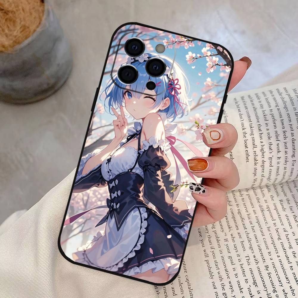 

Чехол для телефона Rem R-Re Anime Z-Zero для iPhone 17, 16, 15, 14, 13, 12, 11 Plus, Pro Max, Другие Мягкий Черный Чехол iPhone15Pro
