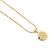 Genshin Impact Chain Rhinestone Inlay Cartoon Game Pendant Golden Color Bead Chain Dress-Up Accessories