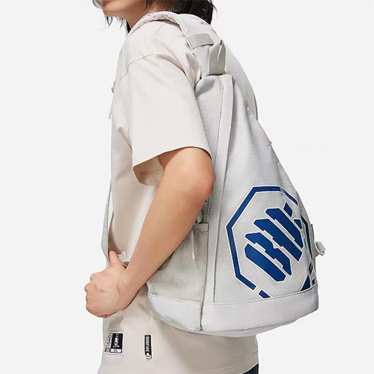 New LiNing Polyester Sports Bag, Shoulder Bag, Crossbody Bag, Sling Bag Regular Unisex White ABDT097-2