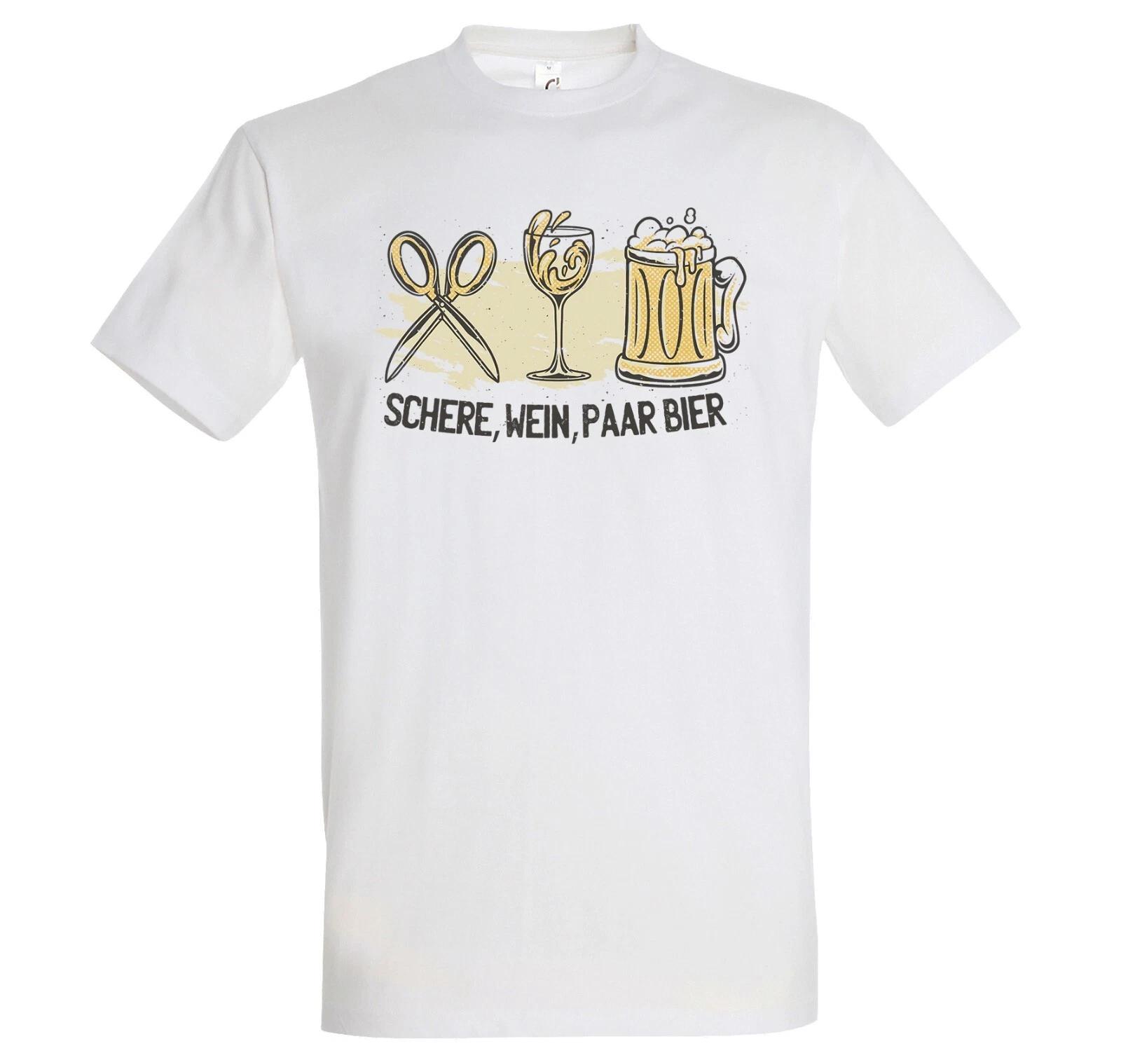 Youth Designz Scissors Wine Couple Beer Men s Printed T-Shirt Funny Beer Drinker 4XL