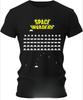 Summer T-SHIRT  T-SHIRT SPACE INVADERS  Personality Fashion Dream Feelings Eyecatching Washable and Non-fading Black