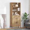 Highboard Artisan Oak 69.5 x 32.5 x 180 cm Particle Board