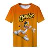 Lässig Cool Street 3D Fast Food Kartoffelchip Bedrucktes Herren Rundhals Top Kurzarm T-Shirt