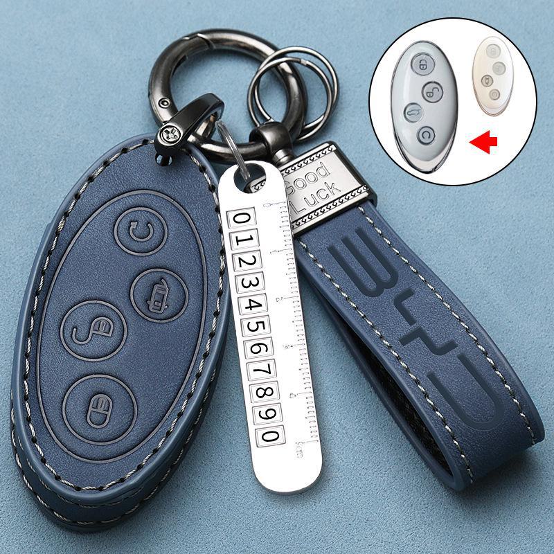 High-End Car Key Cover for BYD Models: Han, Yuan Plus, Dolphin, Tang DMI, Song Max, Destroyer 05, Seagull