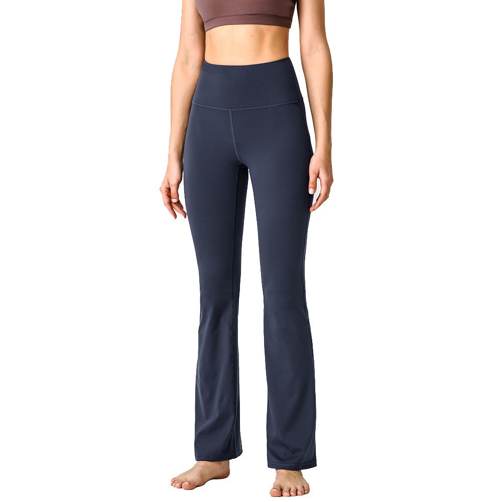 Uarun Women's Super High Waist Flare Yoga Pants - High Elastic, Nude Feel Running Tights