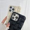 For iPhone 12 Pro Max 3D Cube Weave Texture Skin Feel Phone Case