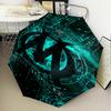 1PC Mar-seille With Pride Emblem Printed Umbrella Folding umbrella, automatic umbrella 8-Frame for Travel, camping Fan gifts Christmas Gifts